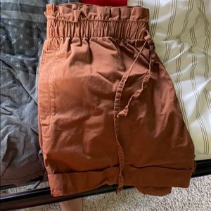 A&F paper bag shorts